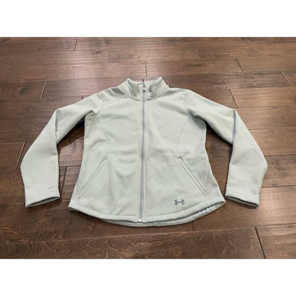 Under Armour Womens Mint Green XStorm Fleece Full Zip Jacket Size M MEDIUM - Picture 2 of 11